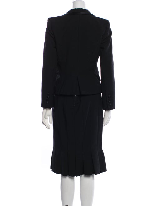 Marc Jacobs Wool Pleated Accents Skirt Suit