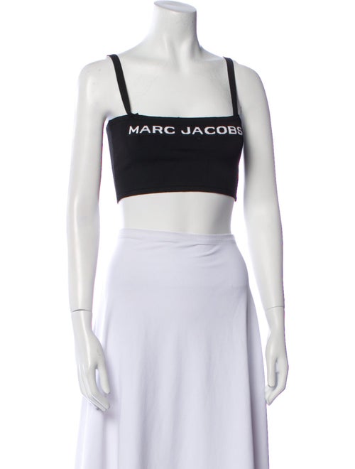 Marc Jacobs Graphic Print Square Neckline Crop Top
