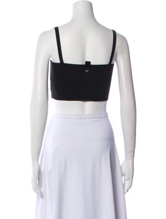 Marc Jacobs Graphic Print Square Neckline Crop Top