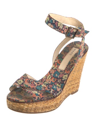 Marc Jacobs Floral Print Slingback Pumps