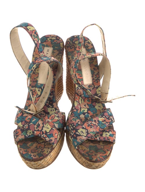 Marc Jacobs Floral Print Slingback Pumps