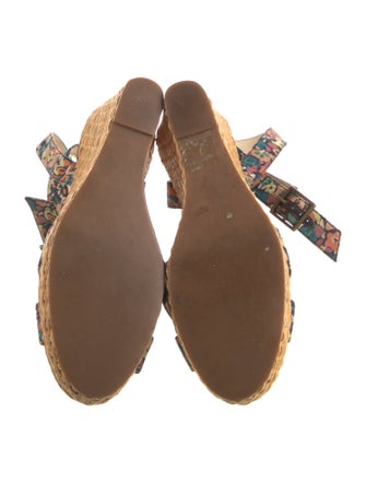 Marc Jacobs Floral Print Slingback Pumps