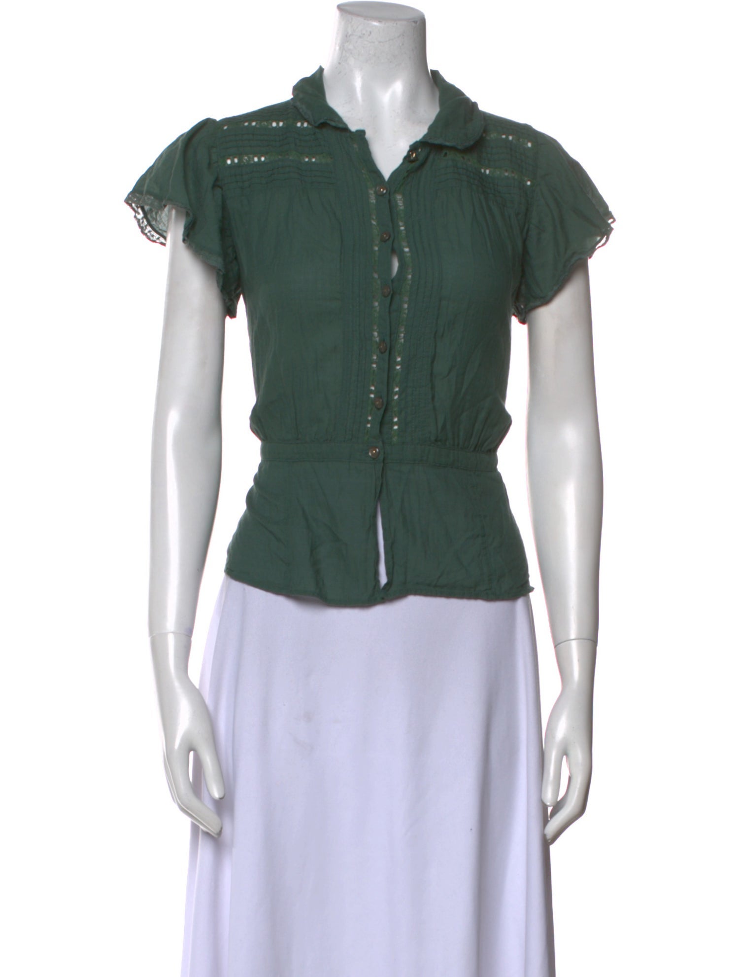 Marc Jacobs Short Sleeve Button-Up Top