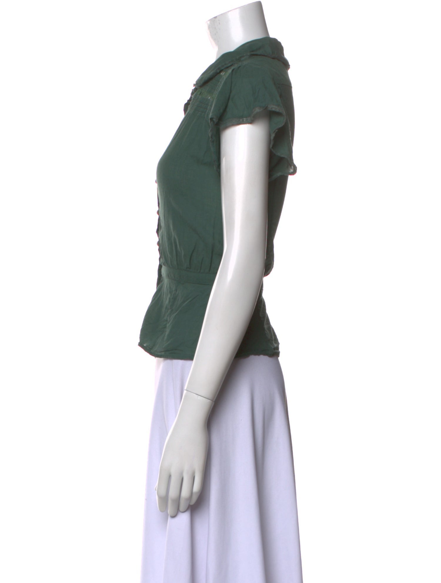 Marc Jacobs Short Sleeve Button-Up Top