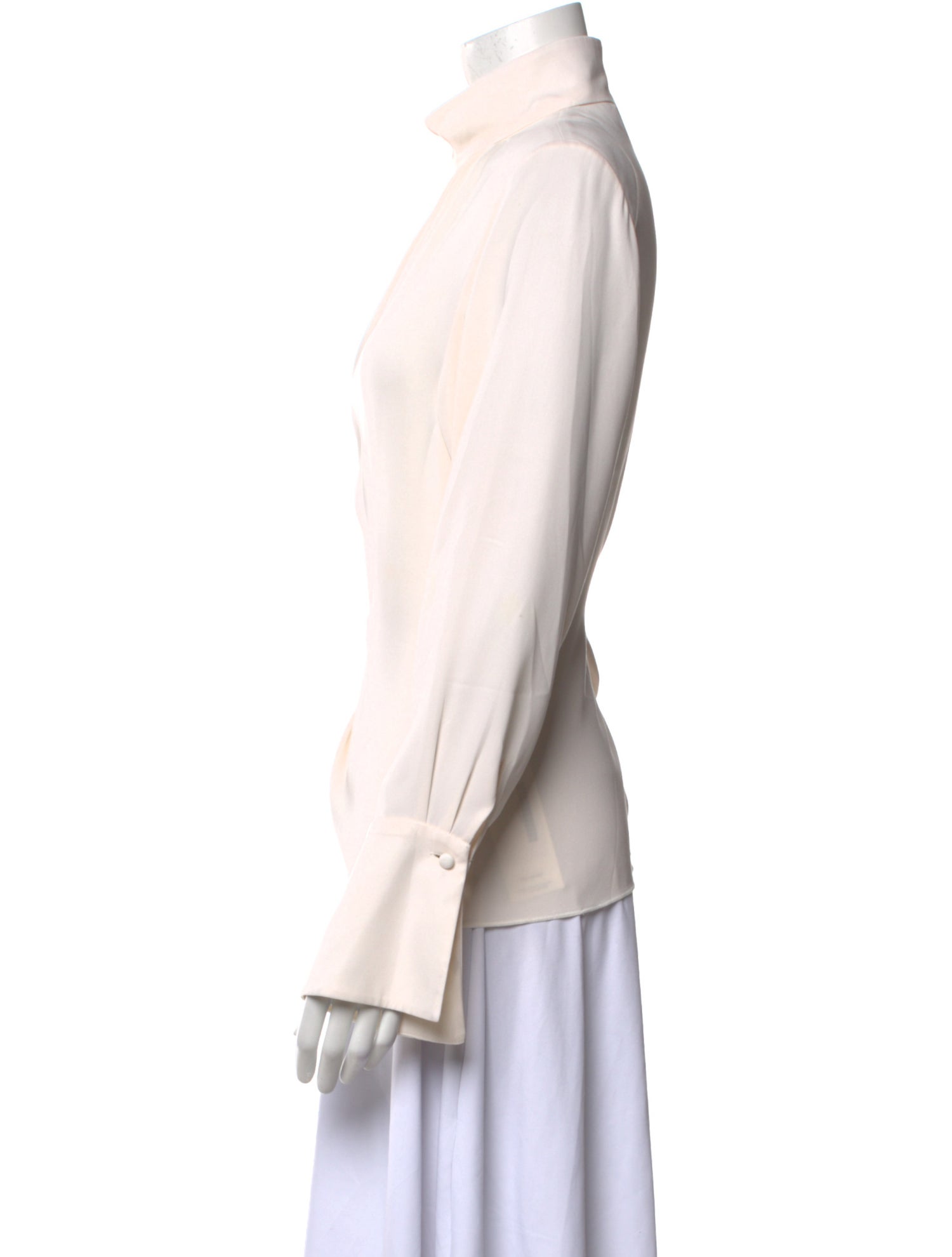 Marc Jacobs Silk Mock Neck Blouse