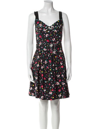 Marc Jacobs Floral Print Mini Dress