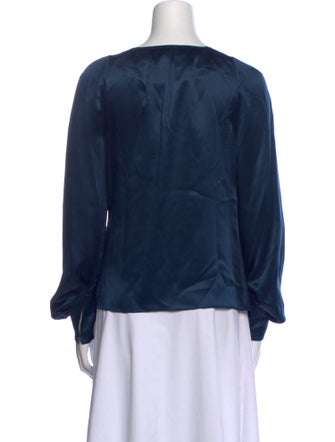 Marc Jacobs Silk Scoop Neck Blouse
