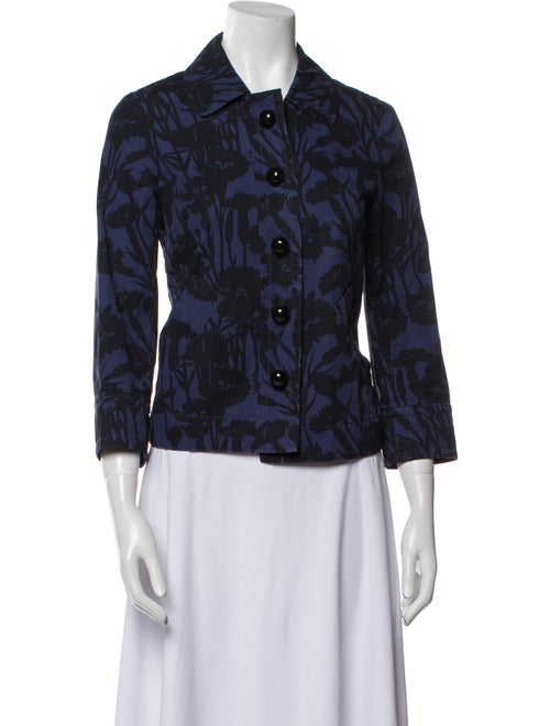 Marc Jacobs Floral Print Denim Jacket