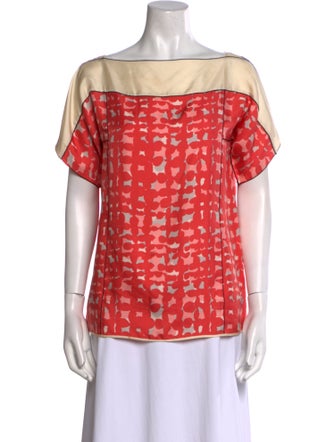 Marc Jacobs Silk Printed Blouse