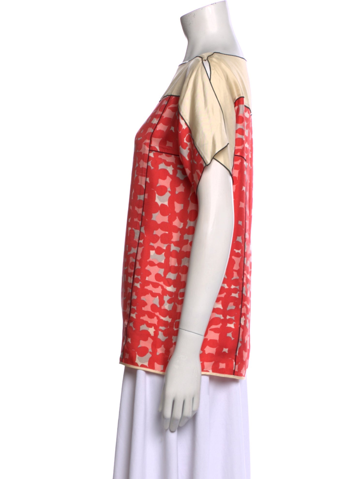 Marc Jacobs Silk Printed Blouse