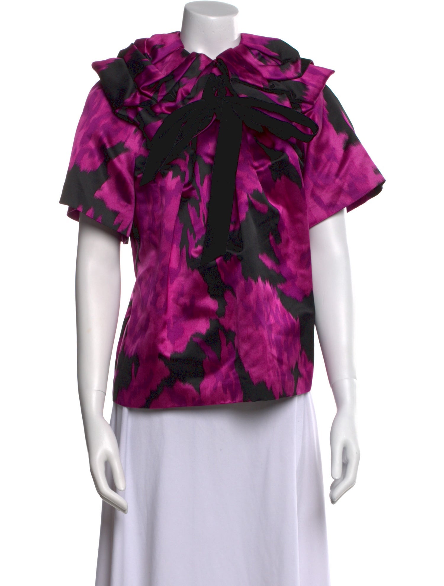 Marc Jacobs Silk Floral Print Blouse