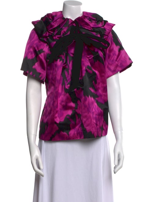 Marc Jacobs Silk Floral Print Blouse