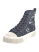 Marc Jacobs Denim Floral Print Sneakers