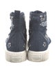 Marc Jacobs Denim Floral Print Sneakers
