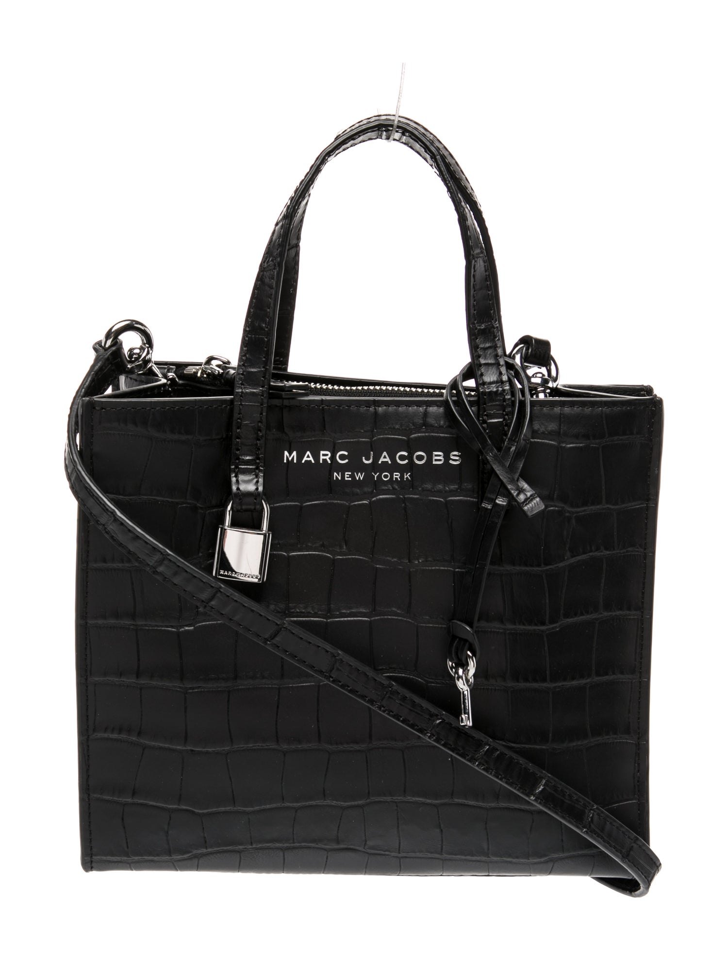 Marc Jacobs Embossed Leather Top Handle Bag