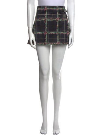 Marc Jacobs Plaid Print Mini Skirt