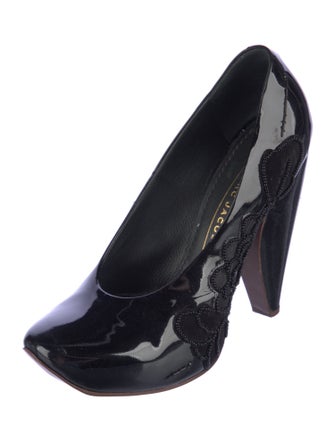 Marc Jacobs Patent Leather Beaded Accents Pumps