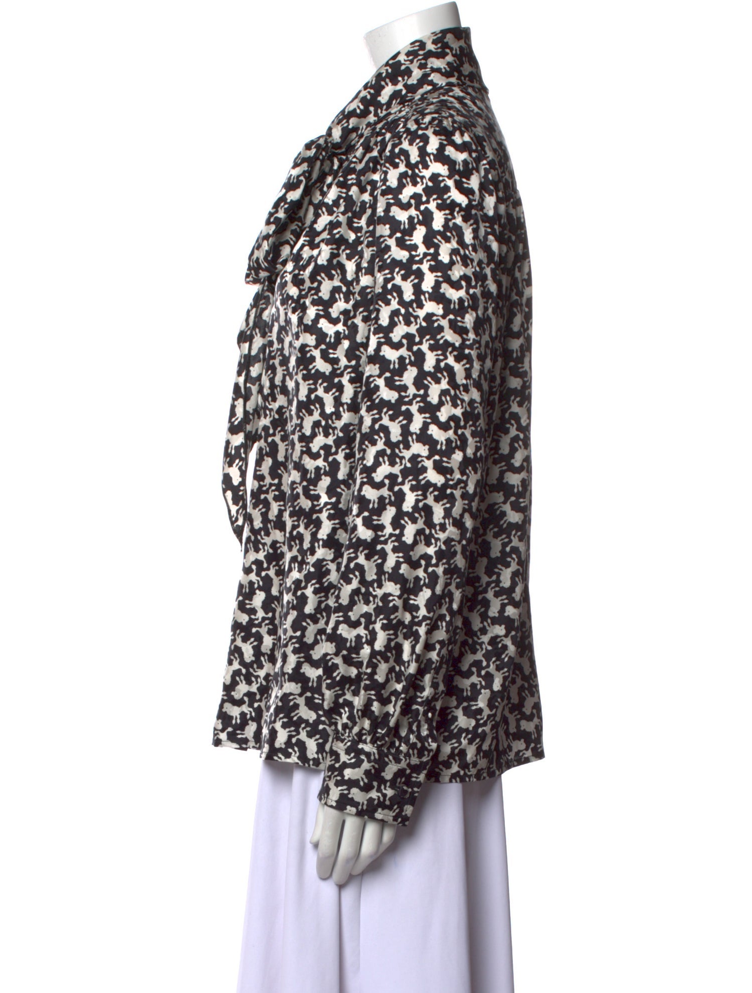 Marc Jacobs Silk Printed Blouse