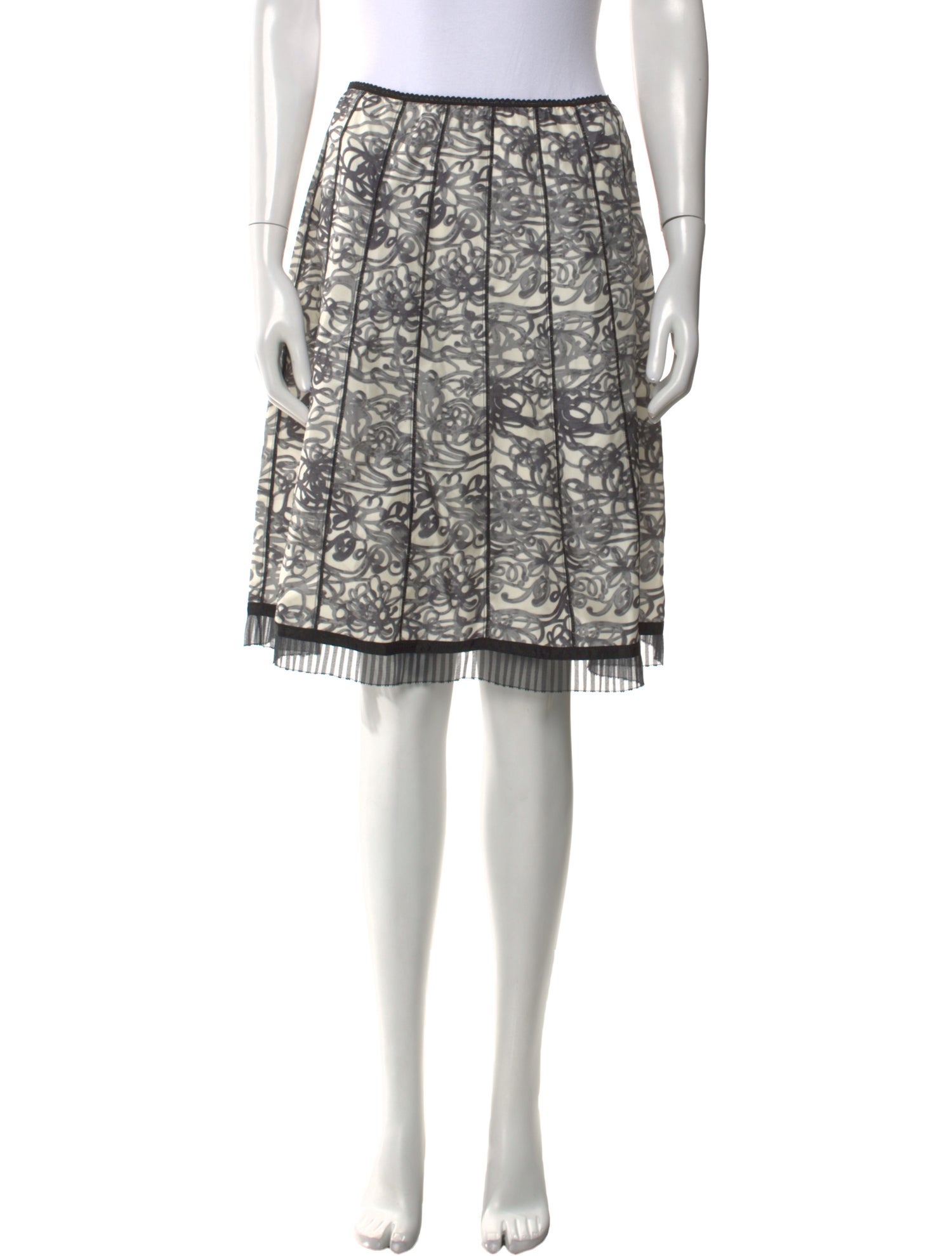 Marc Jacobs Silk Knee-Length Skirt