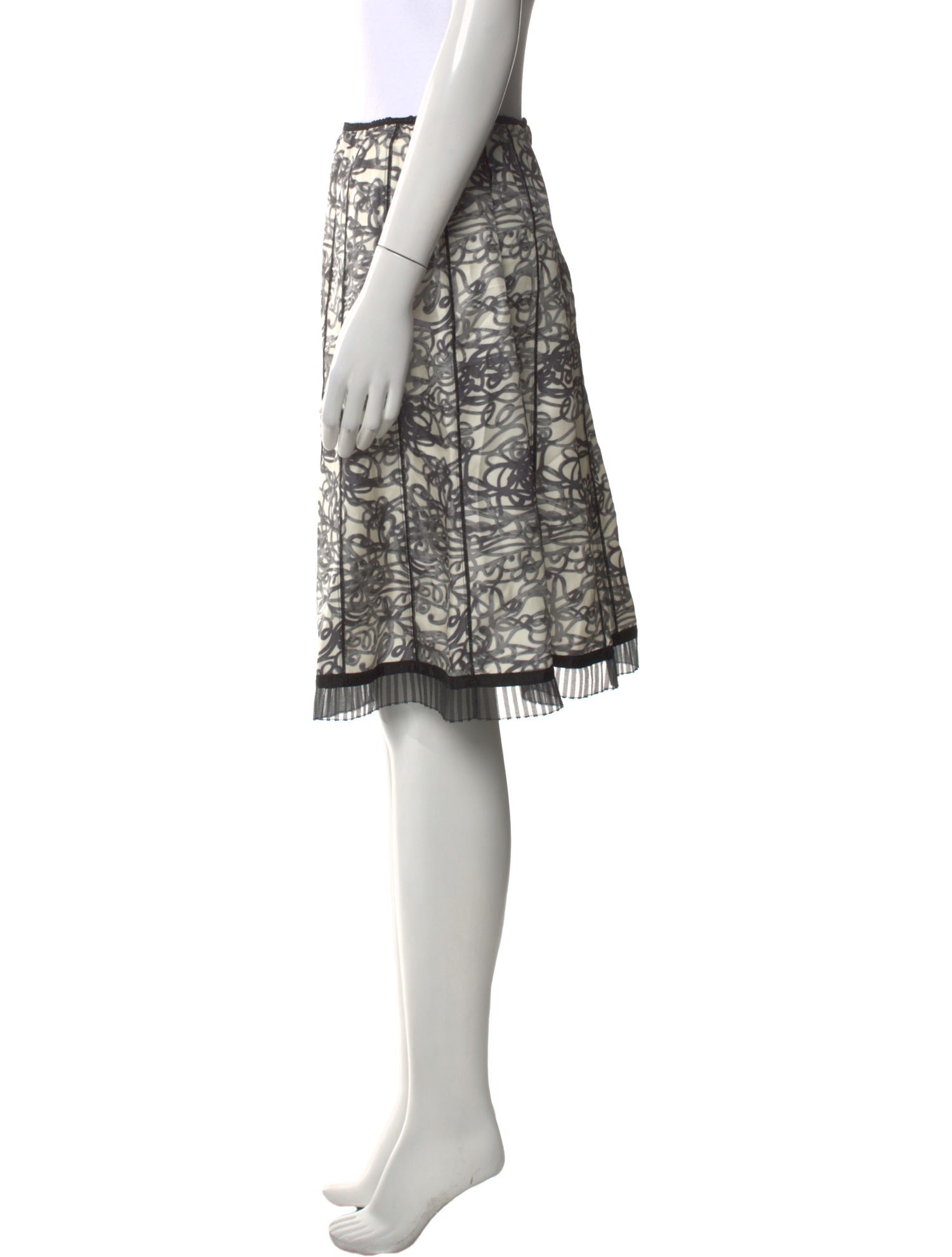 Marc Jacobs Silk Knee-Length Skirt