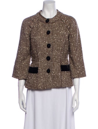 Marc Jacobs Wool Tweed Pattern Evening Jacket