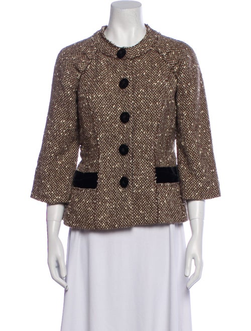 Marc Jacobs Wool Tweed Pattern Evening Jacket