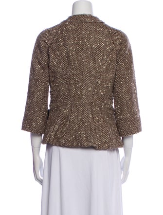 Marc Jacobs Wool Tweed Pattern Evening Jacket