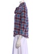 Marc Jacobs Silk Plaid Print Button-Up Top
