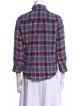 Marc Jacobs Silk Plaid Print Button-Up Top