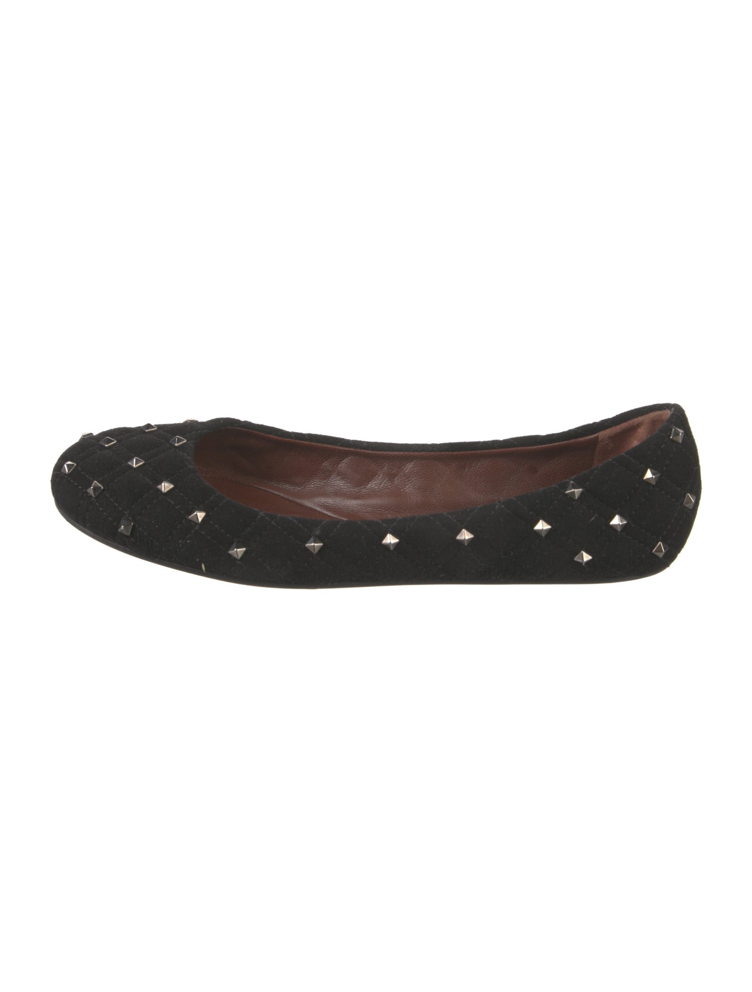Marc Jacobs Suede Studded Accents Ballet Flats