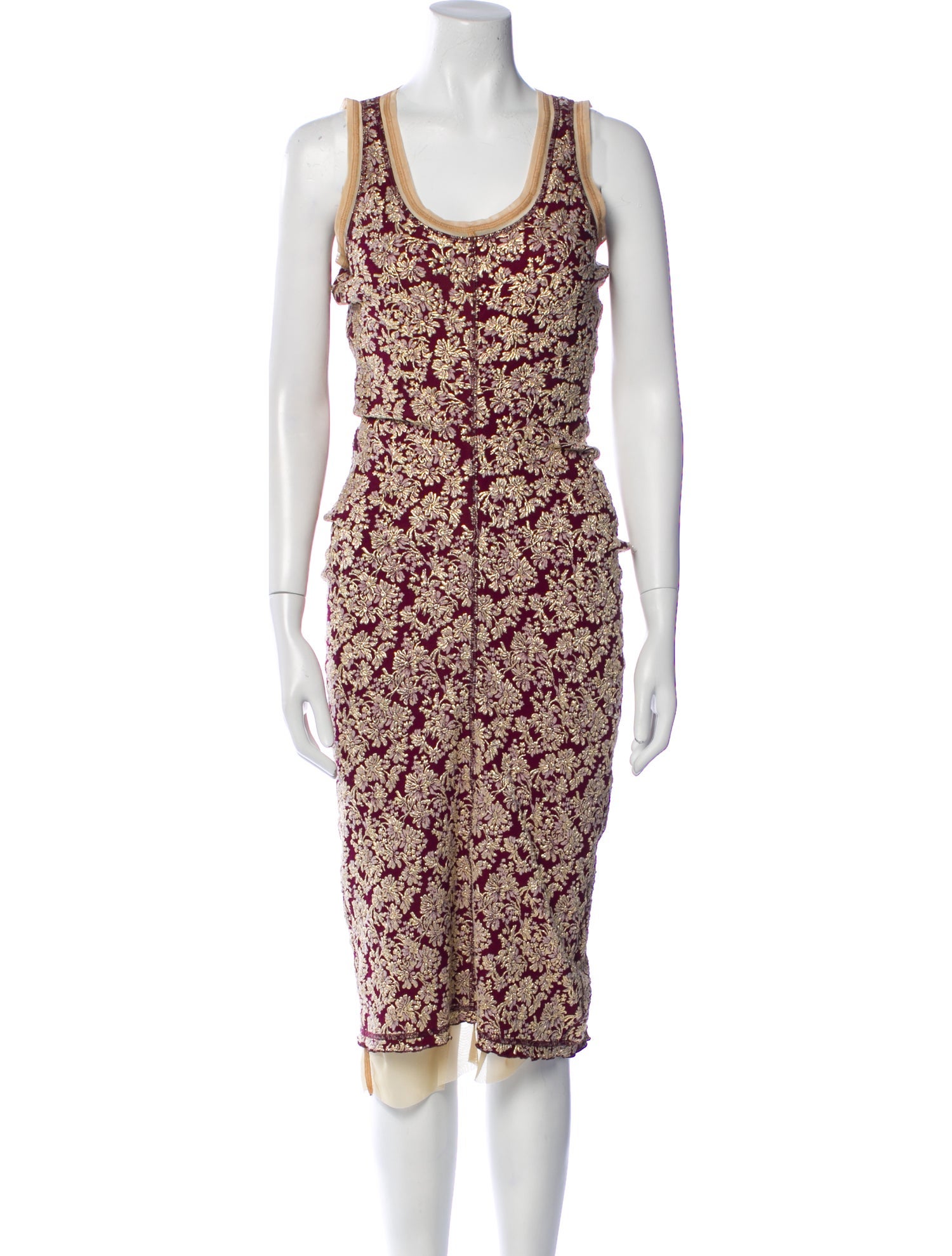 Marc Jacobs Printed Midi Length Dress