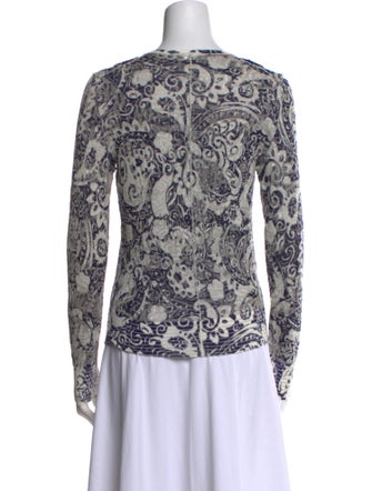 Marc Jacobs Printed V-Neck Top