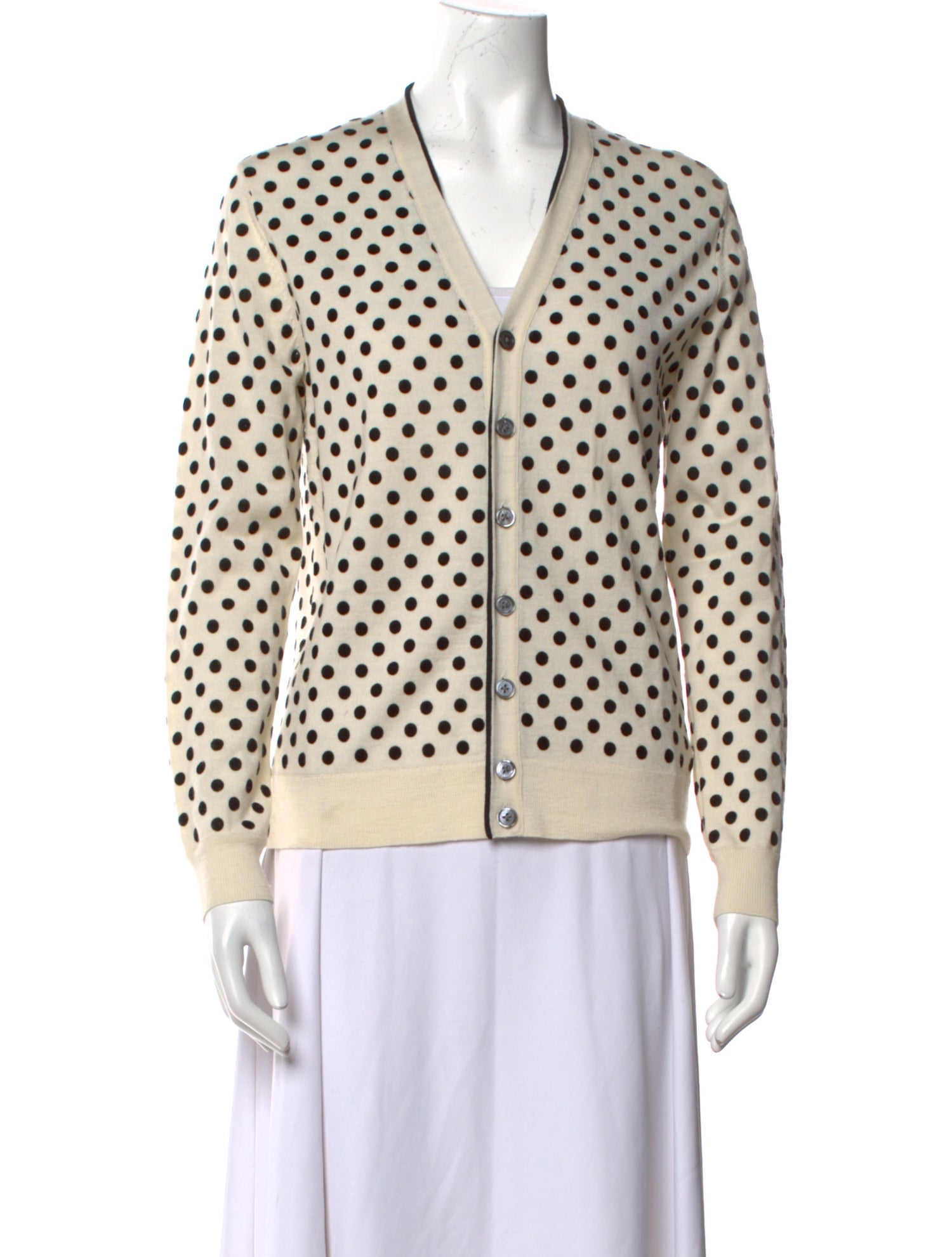 Marc Jacobs Wool Polka Dot Print Sweater