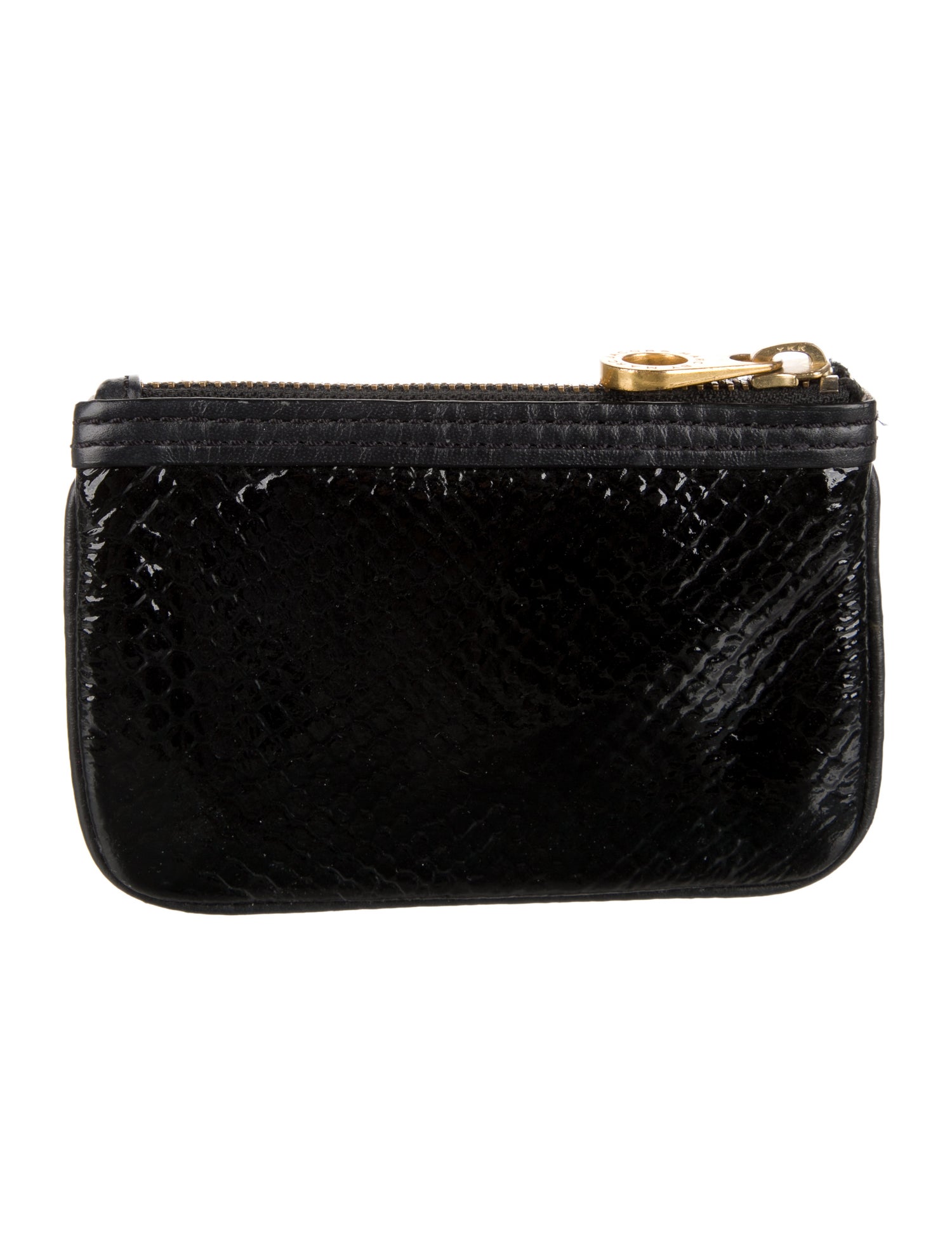 Marc Jacobs Embossed Snakeskin Patent Leather Wallet