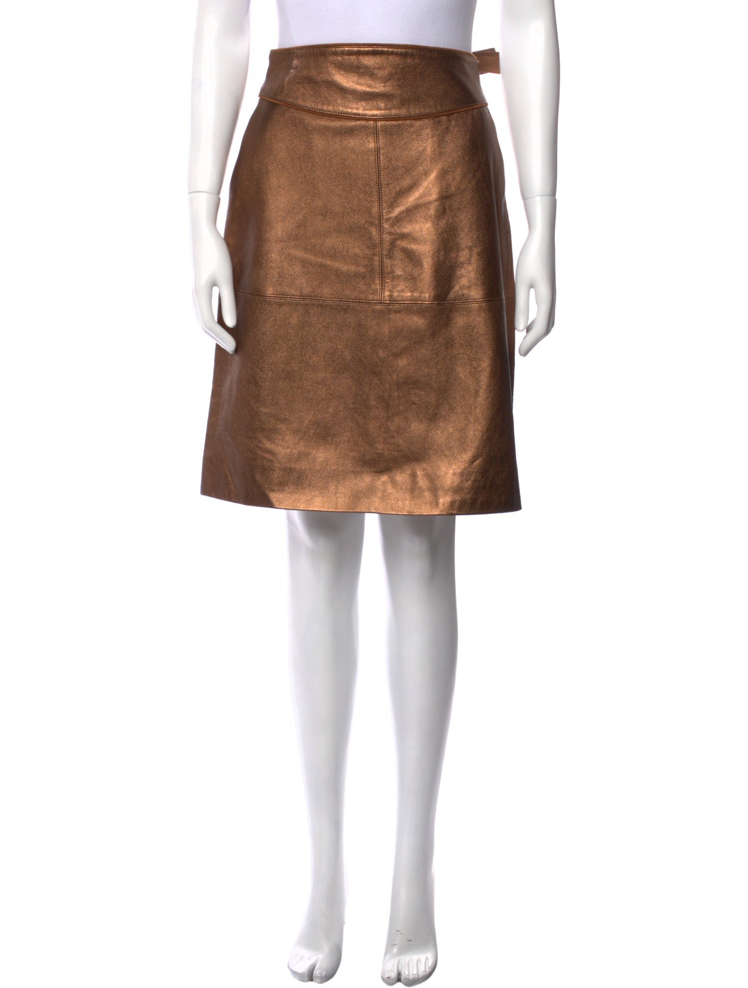 Marc Jacobs Leather Knee-Length Skirt