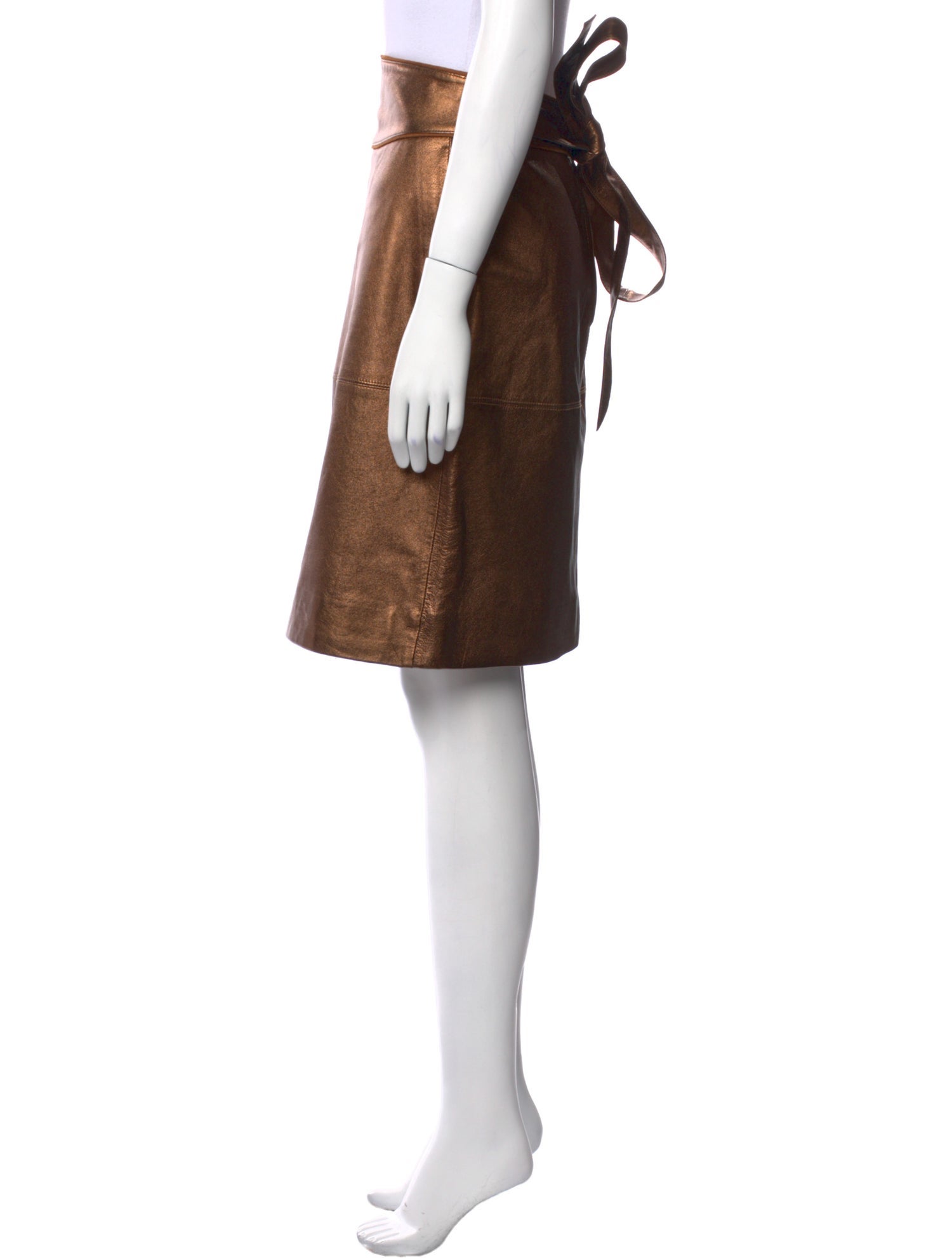 Marc Jacobs Leather Knee-Length Skirt