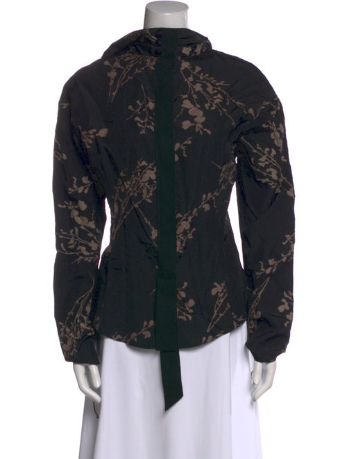 Marc Jacobs Printed Mock Neck Button-Up Top