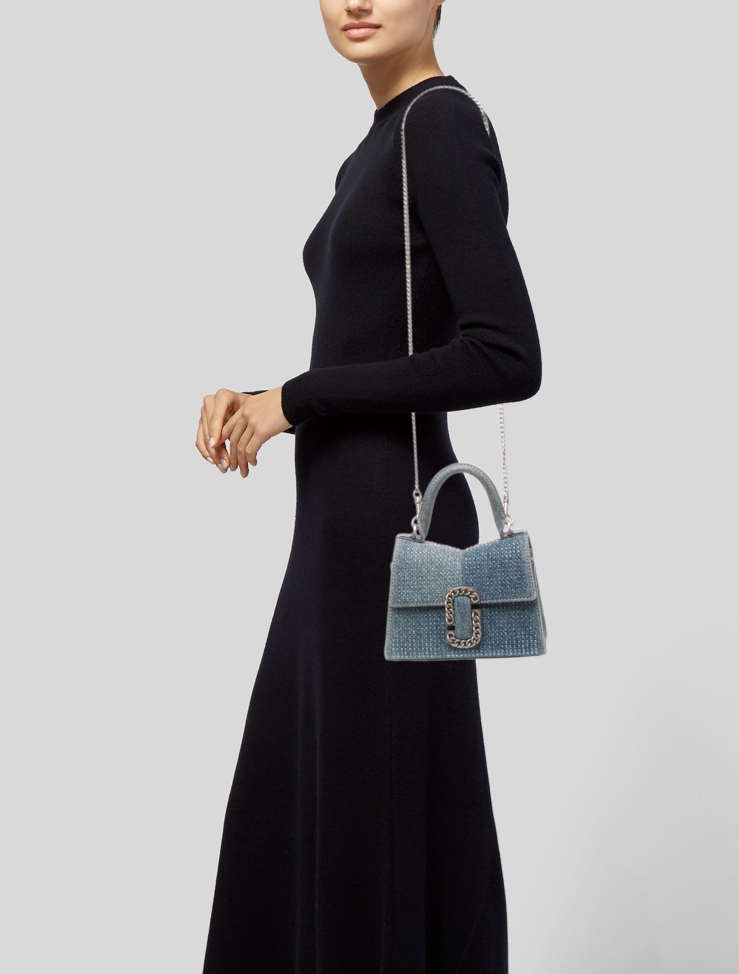 Marc Jacobs Denim Top Handle Bag