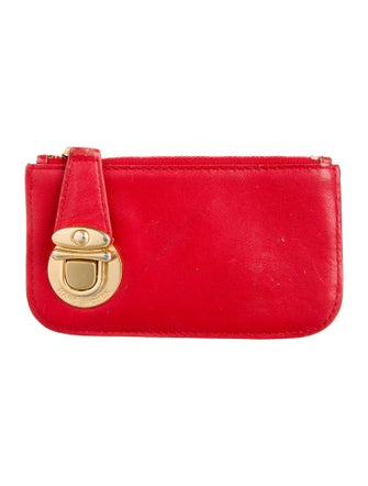 Marc Jacobs leather wallet keychain