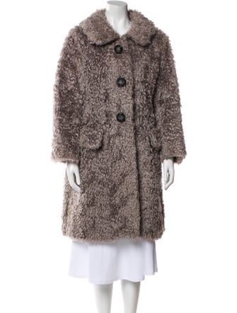 Marc Jacobs Mohair Faux Fur Coat