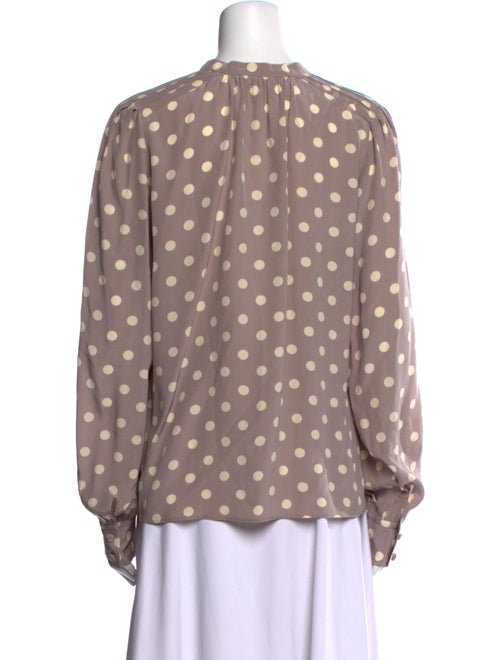 Marc Jacobs Silk Polka Dot Print Blouse
