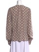 Marc Jacobs Silk Polka Dot Print Blouse