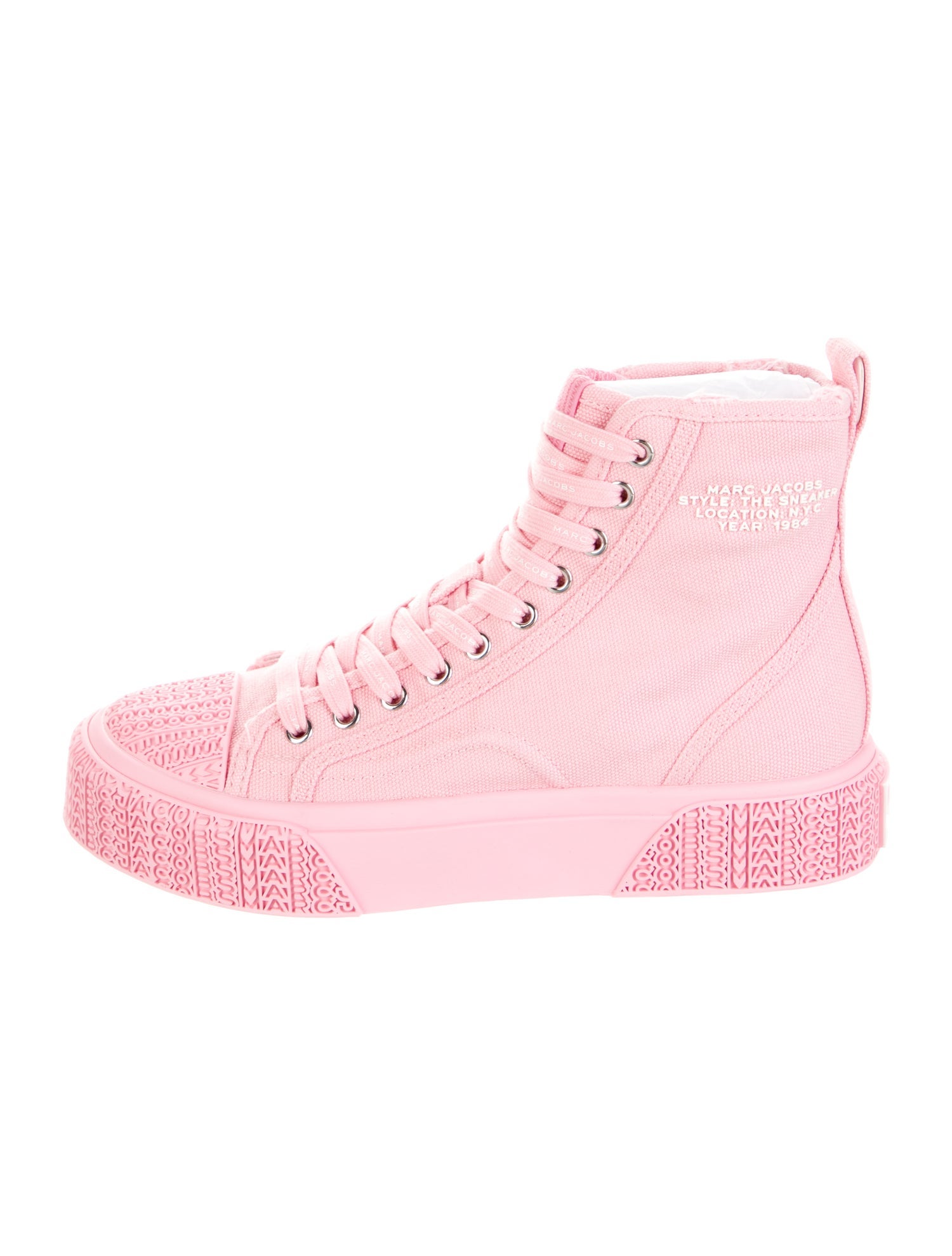 Marc Jacobs Canvas Lace-Up Boots