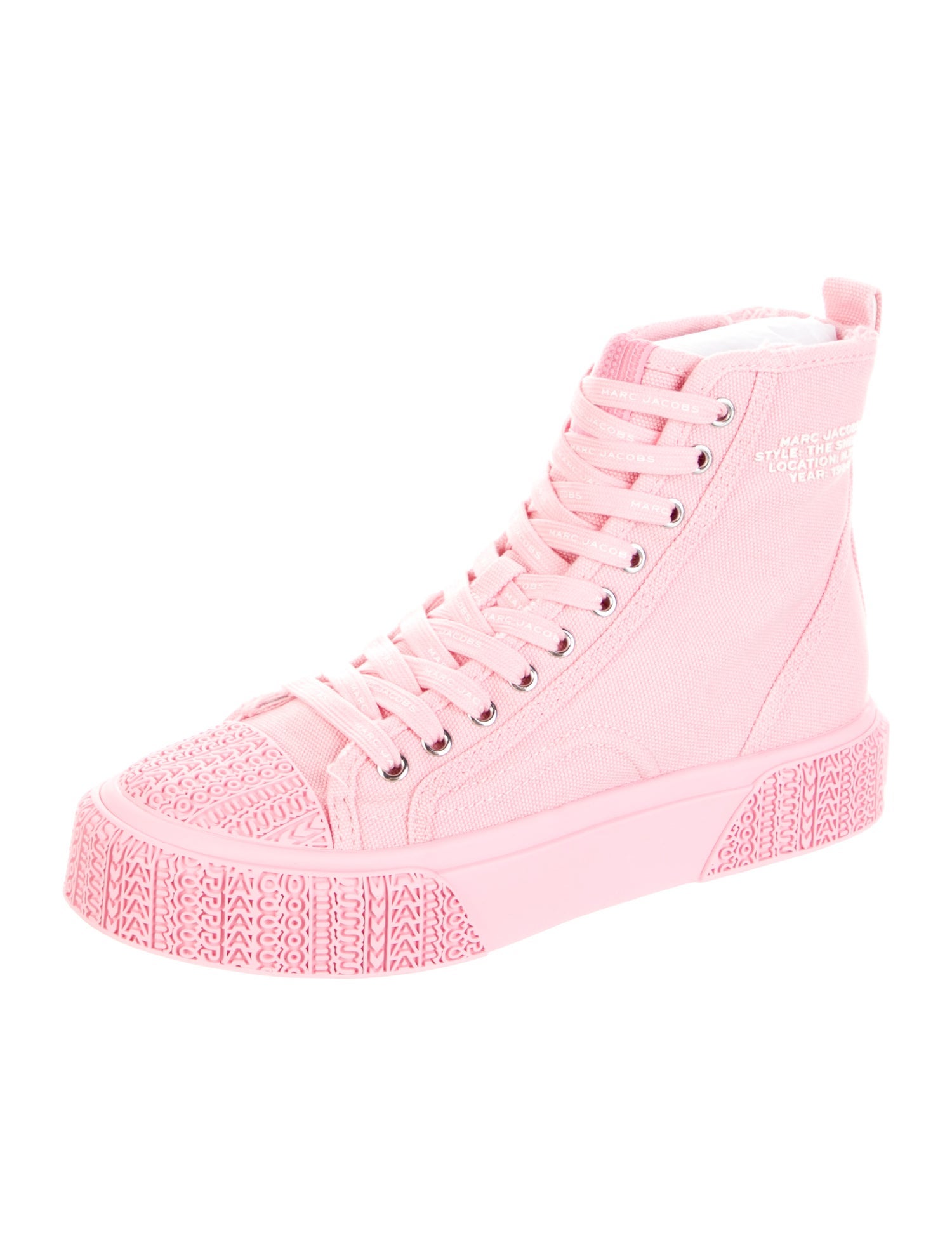 Marc Jacobs Canvas Lace-Up Boots