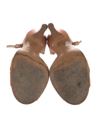 Marc Jacobs Snakeskin Lasercut Accents Sandals