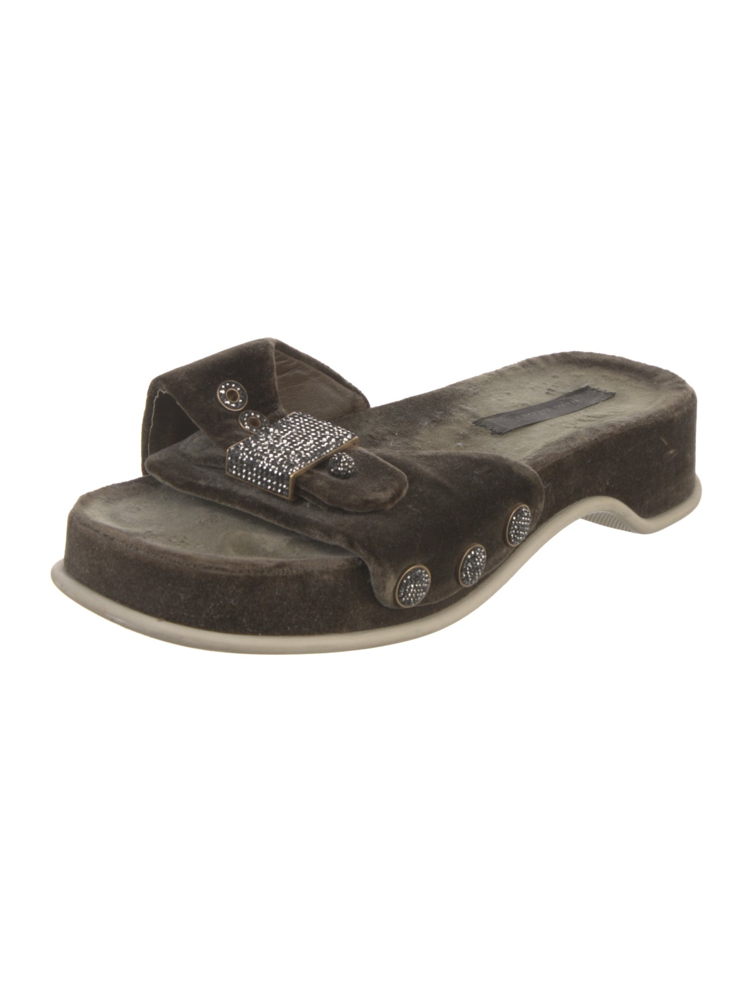 Marc Jacobs Velvet Slides