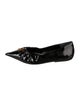 Marc Jacobs Patent Leather Ruffle Embellishment Ballet Flats