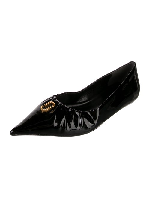 Marc Jacobs Patent Leather Ruffle Embellishment Ballet Flats