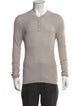 Marc Jacobs Silk V-Neck Henley