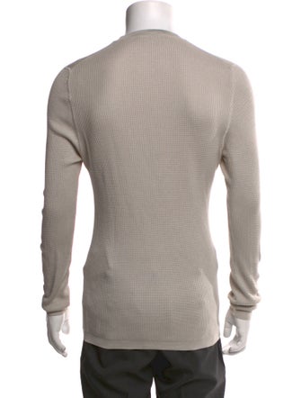 Marc Jacobs Silk V-Neck Henley